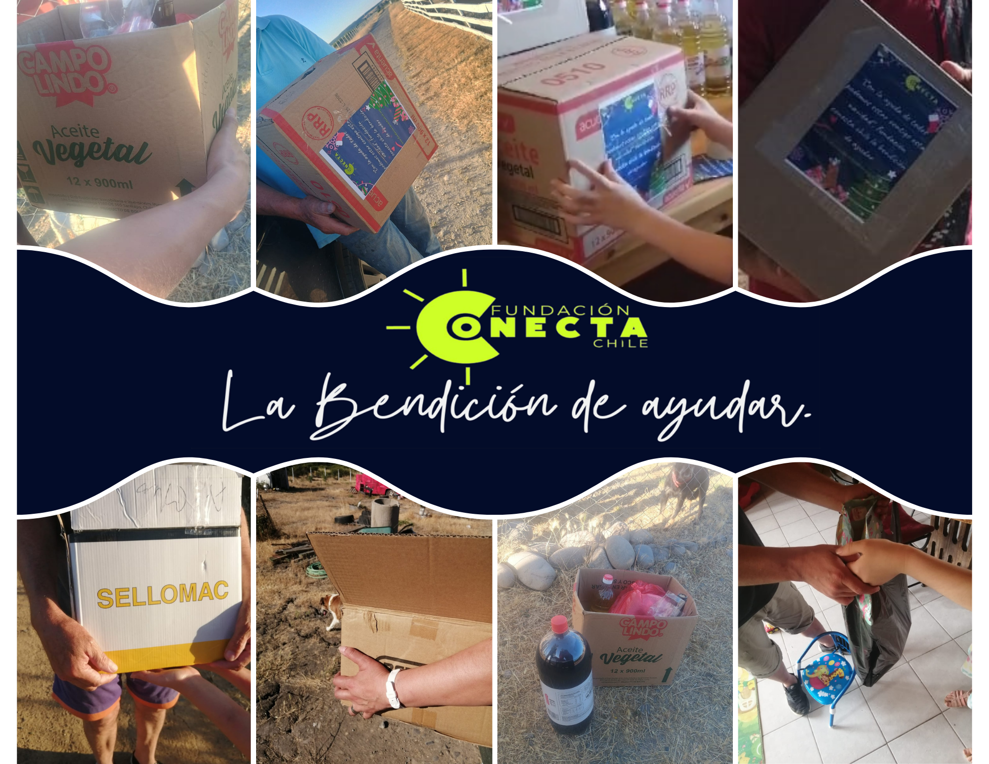 Fundación Conecta Chile ayuda con una donación